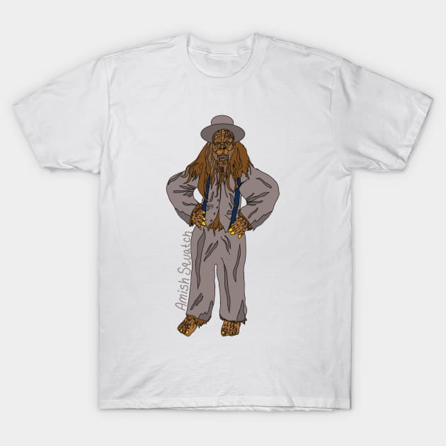 Amish Squatch T-Shirt by Cassie’s Cryptid Land